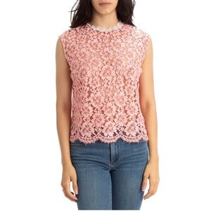 Sandro Lace Sleeveless Top